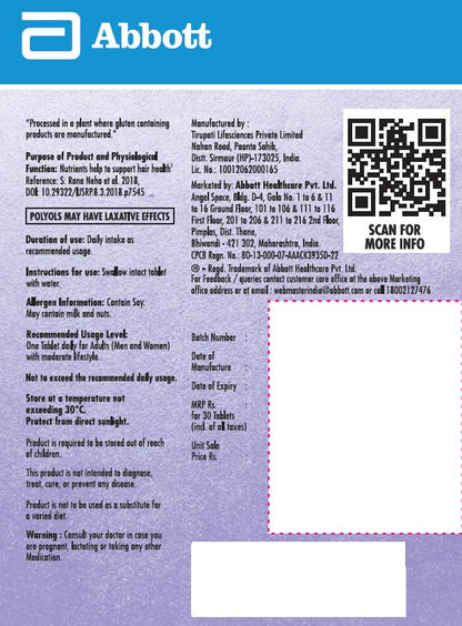 Follihair New By Abbott Helps Nourish & Strengthen Hair Follicles Table- image 2