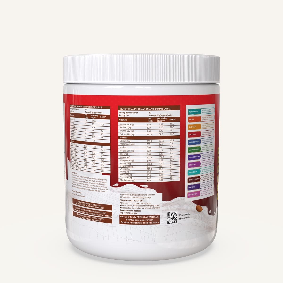 Pro360 Secret Nutritional Supplement Powder Dietary Supplement for Reproductive Health Testosterone booster, 250gm (Chocolate Flavour)