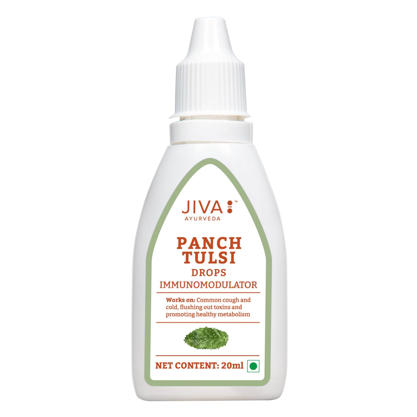 Jiva Tulsi Drops - 20 ml | 100% Ayurvedic Formulation Made Of Five Species Of Tu