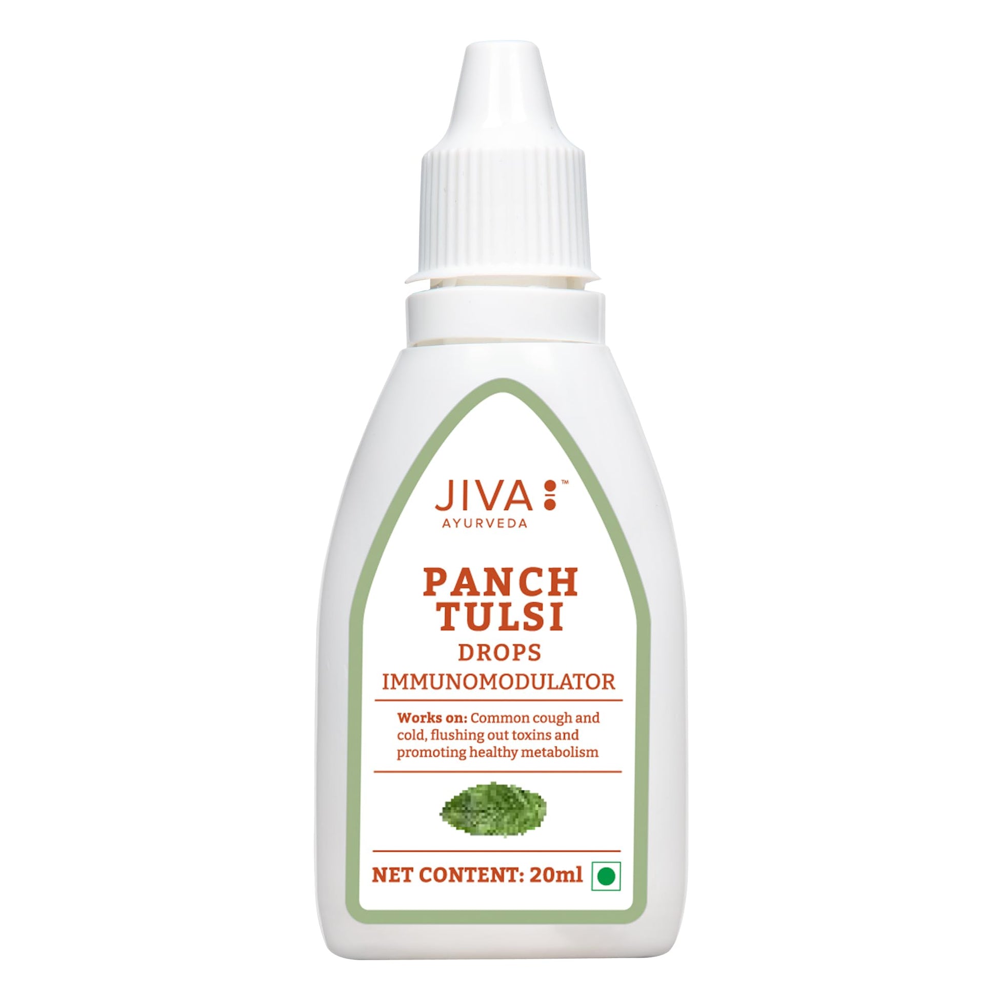 Jiva Tulsi Drops - 20 ml | 100% Ayurvedic Formulation Made Of Five Species Of Tu