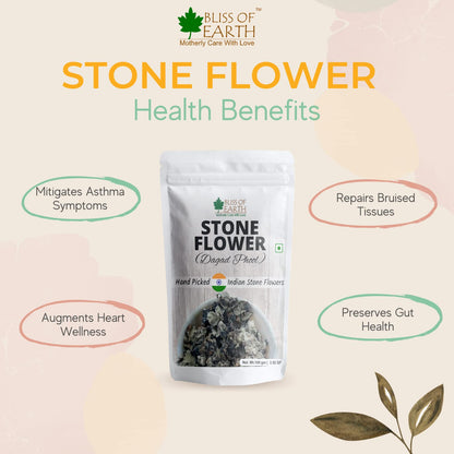Bliss of Earth Indian 100gm Stone Flower, Dagad Phool, Kalpasi, Patthar Ke Phool Aromatic Spice Great for Cooking Biryani,Stew & Various Dishes