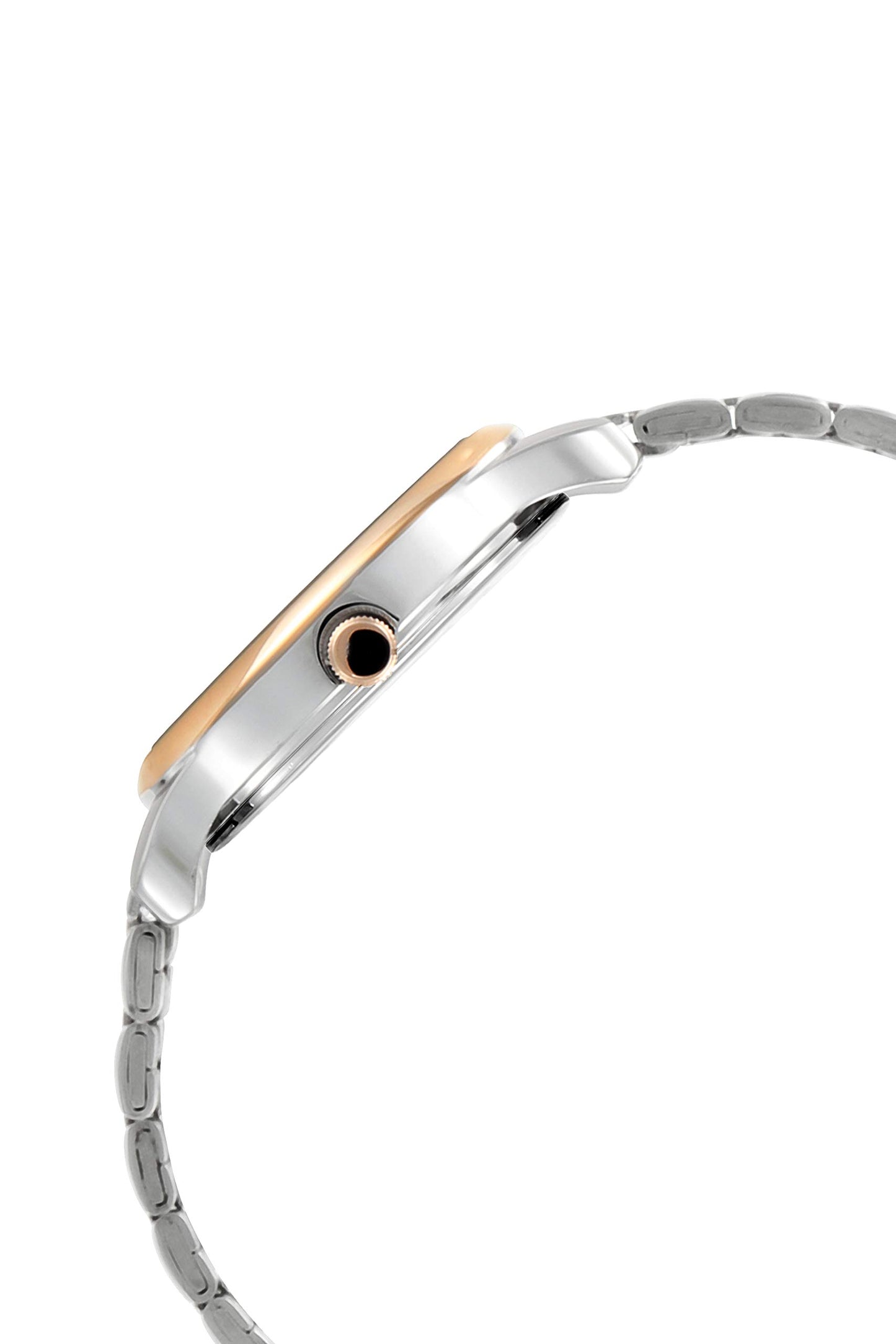Titan Bandhan Quartz Analog with Date White Dial Two Toned Silver and Rose Gold Stainless Steel Strap Watch For Couple - NT17752481KM01