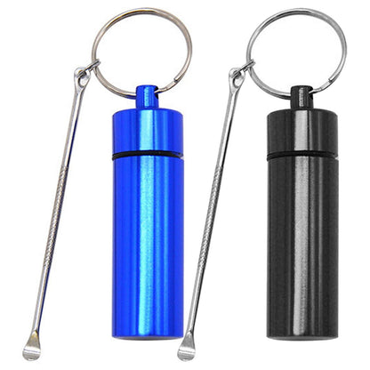 JAZZY PEARLS® Pocket Keychain Pill Box Mini for Supplements Medications Bluepill Boxes Pill Cases Health Care Health