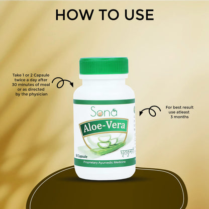 Sona Aloe Vera Extract 60 Capsules (Pack of 2)