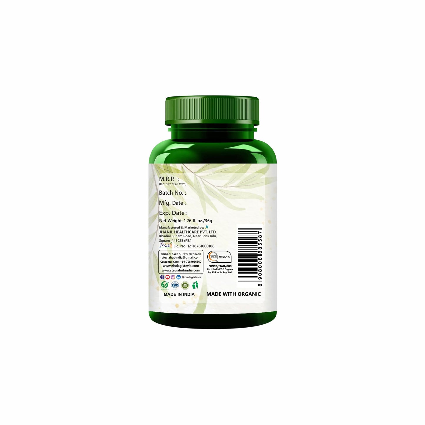 Zindagi Ashwagandha Extract Capsules - Herbal Supplement - Immunity Booster 60 Caps (Pack of 1)