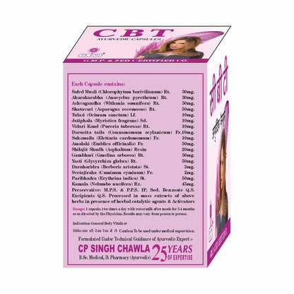 CBT Ayurvedic Capsules Body Revitalizer for Women, 60 Capsules