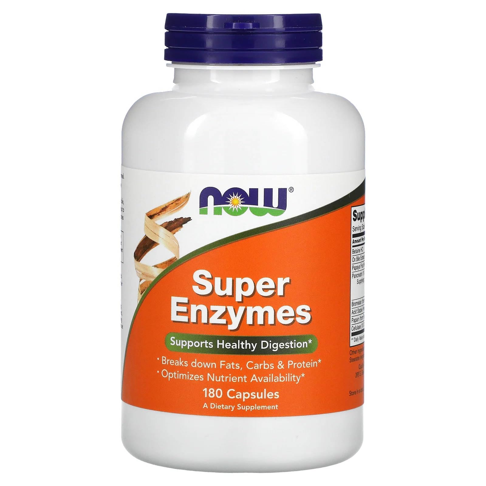 NOW Foods Super Enzymes, 180 Capsules