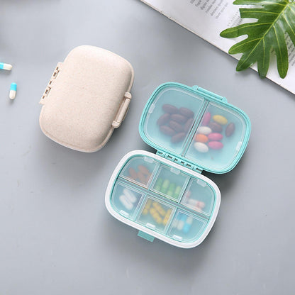 ECOMISTIQ®2xWeekly Pill Organizer Supplements Vitamins Medication Reminder Home Beige|Health & Beauty|Health Care|Pill Boxes, Pill Cases