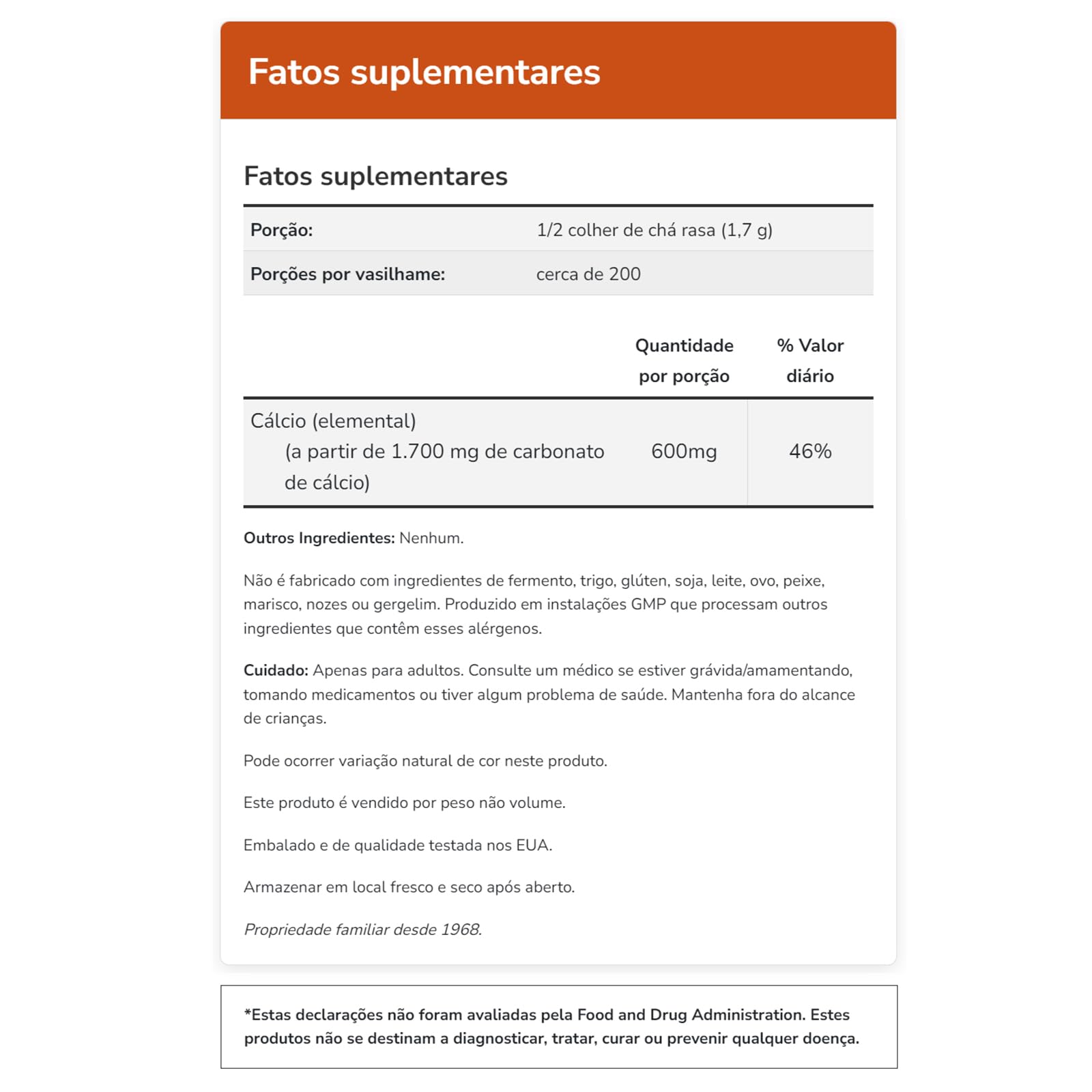 NOW Foods Calcium Carbonate Powder -- 12 oz- image 2