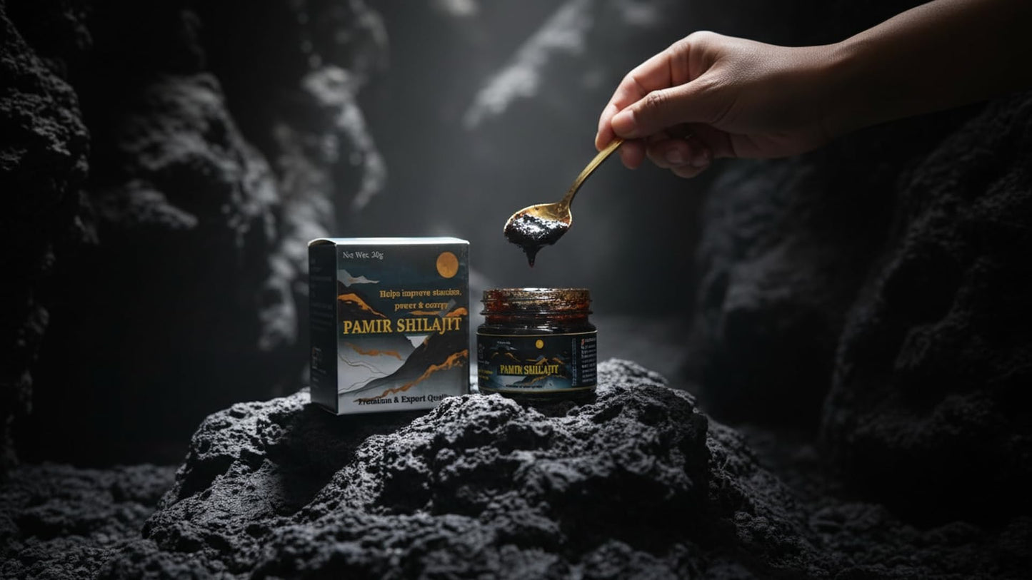Himanshi Health Care Pure Himalayan Shilajit Resin by Premium Pamir – 20g