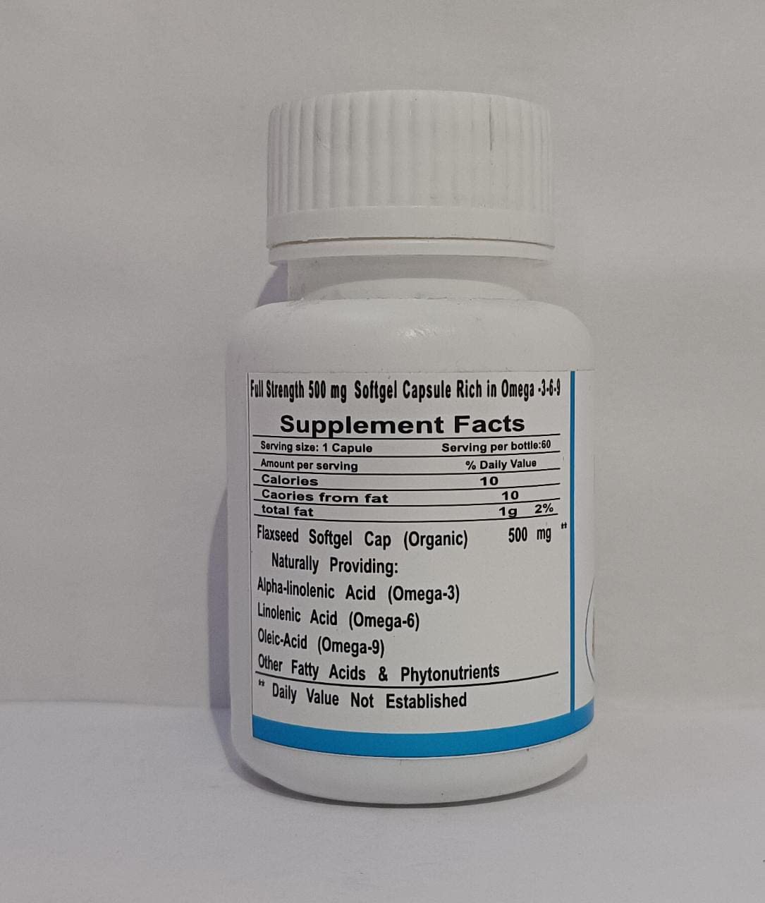 Flax Oil Softgel Capsules