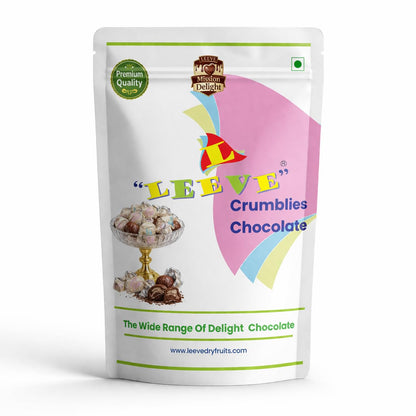 Leeve Crumblies Chocolate 200g | Crunchy Chocolate Bites | Crispy Choco Cubes | Kids Favorite Treat | Snack & Gifting Chocolate | Sweet Dessert Delight
