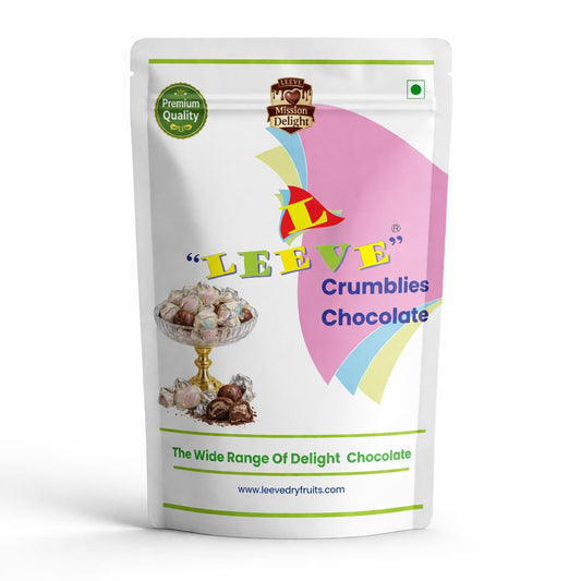 Leeve Crumblies Chocolate 200g | Crunchy Chocolate Bites | Crispy Choco Cubes | Kids Favorite Treat | Snack & Gifting Chocolate | Sweet Dessert Delight