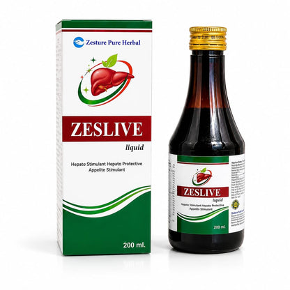 Zeslive Ayurvedic Liver Care Syrup | Herbal Liver Support | 200 ml