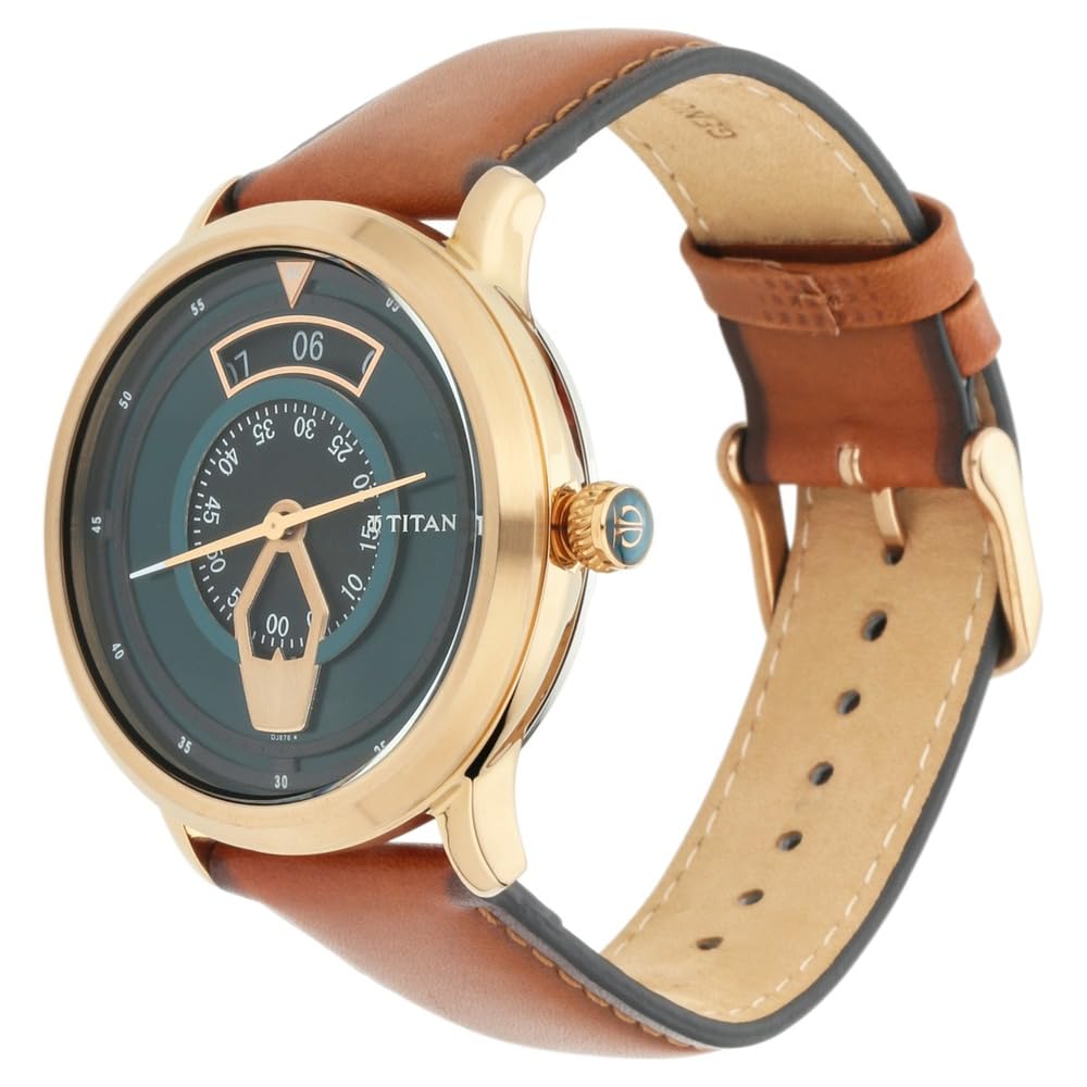 Titan Maritime Analog Green Dial Men's Watch-NN1828QL01