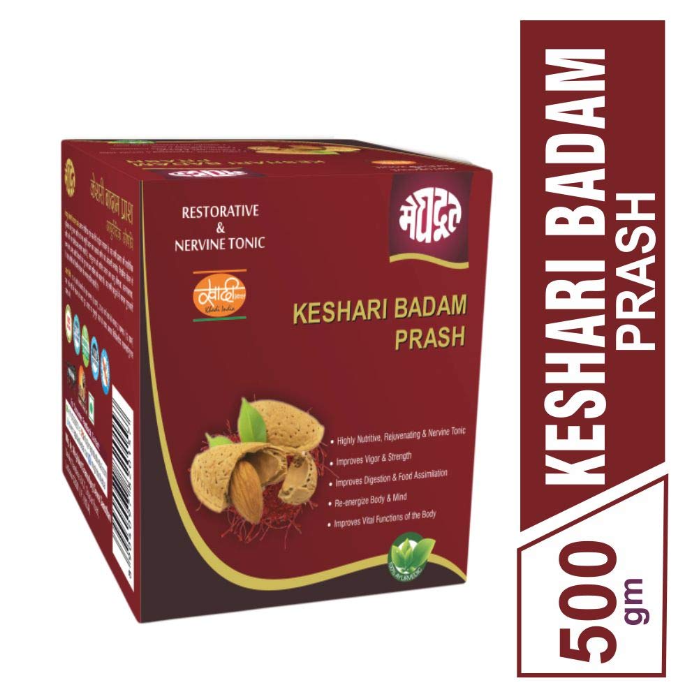Meghdoot Keshari Badam Prash Ayurvedic Health Supplement with Saffron A- image 4