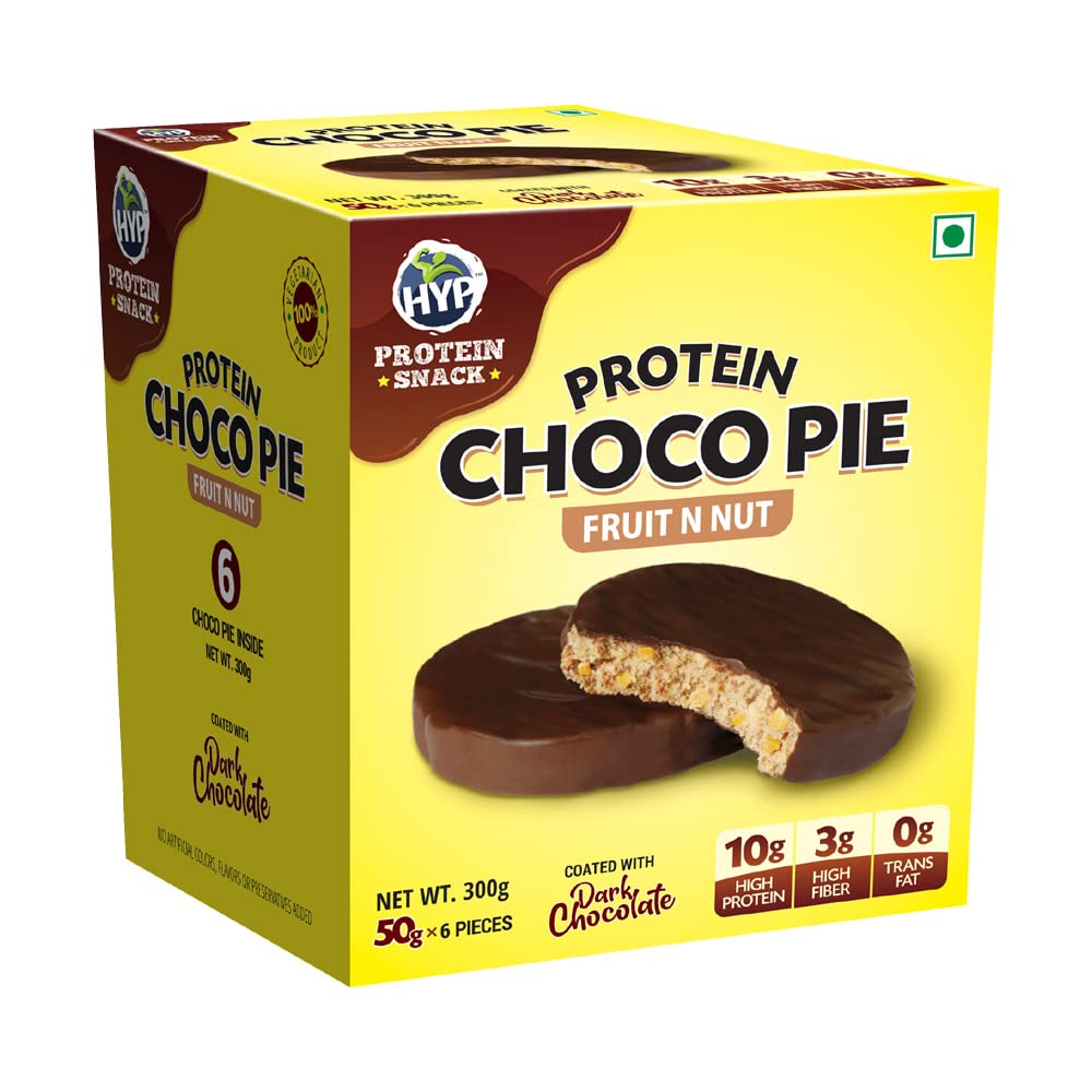 HYP Protein Choco Pie - Fruit N Nut (Pack of 6)