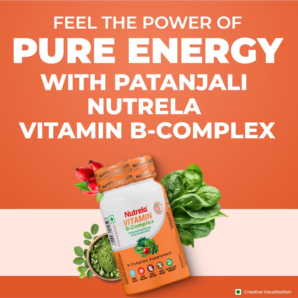 Nutrela Daily Energy Biofermented B Complex for Men & Women - 30 Veg Ca- image 2
