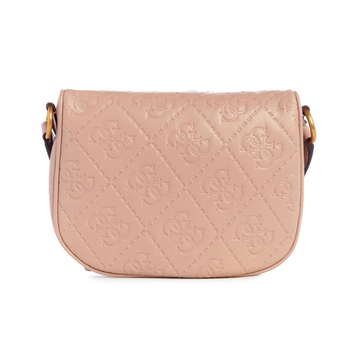 GUESS Women Rosewood Logo Monogram Power Play Mini Sling Bag