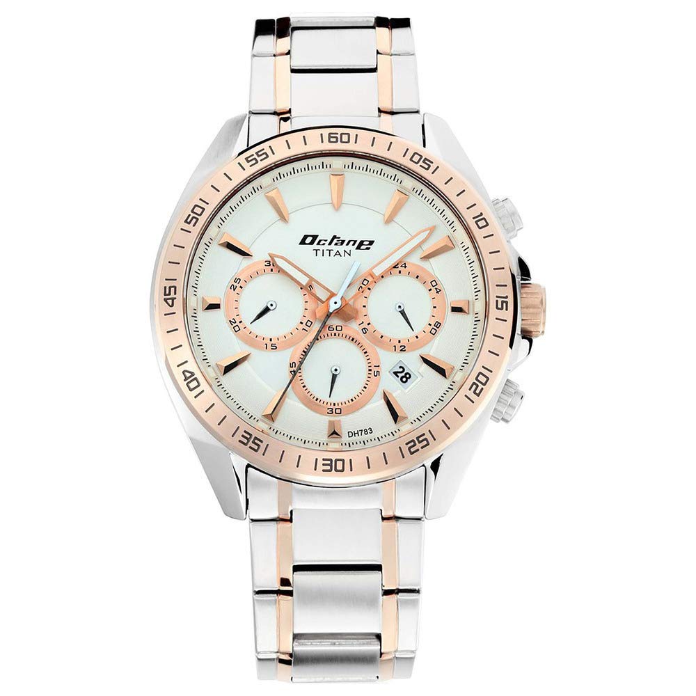 Titan Octane Active Analog White Dial Men's Watch 90103KM01/NN90103KM01/NP90103K