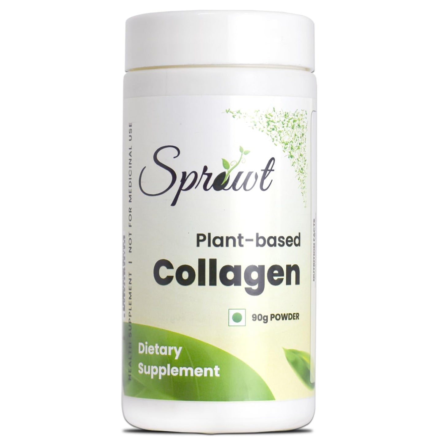 Sprowt Plant Based Collagen Builder 90GM for Youthful & Glowing Skin. Collagen Powder for Men and Women