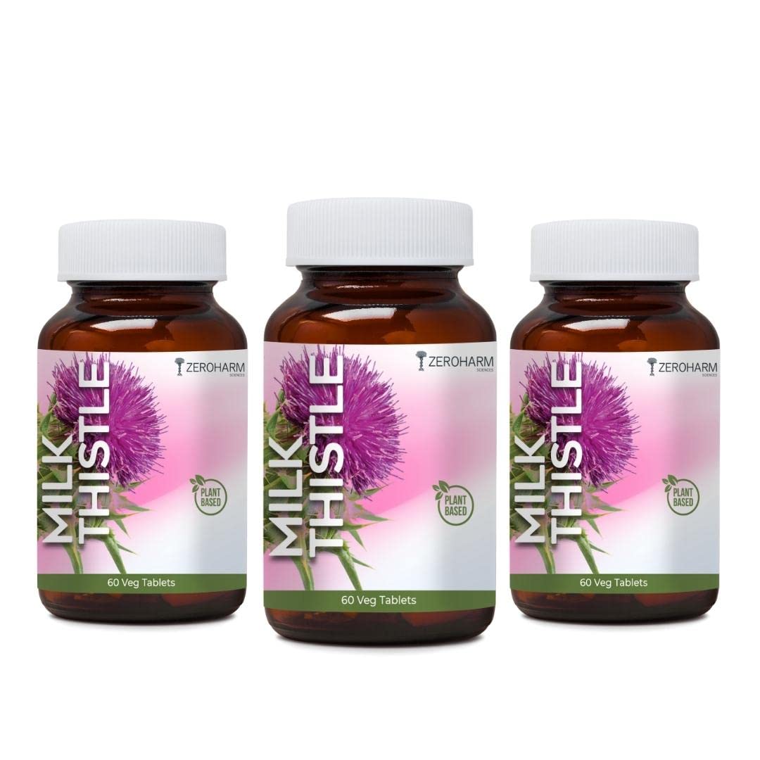 ZEROHARM Nano Milk Thistle - 800 mg with 80% Silymarin Extract (30:1) - Liver De