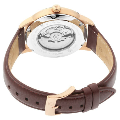 Titan Automatic Silver Dial Brown Leather Strap Watch for Men - NT90110- image 4