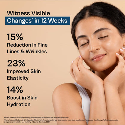 TATA 1mg Marine Collagen Powder | Fortified with Grape Seed Extract for Enhanced Results | Supports Skin, Hair & Nails | With Collagen Peptide for Hydration & Strength | Unflavored, 210g