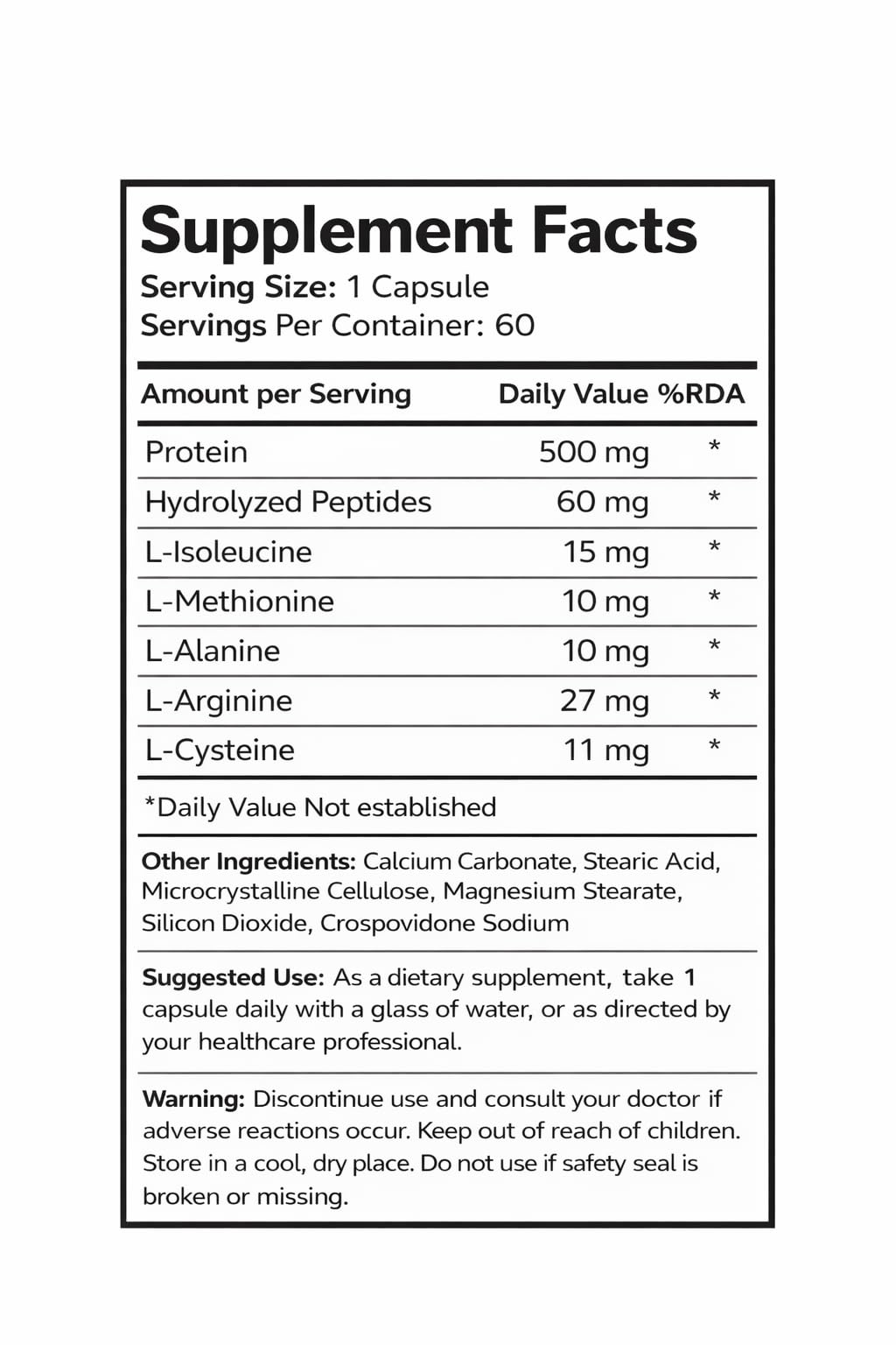 Liv Albumin Capsules Supplement (60 counts Bottle Pack)