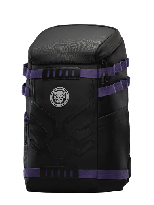 The Souled Store Marvel Black Panther: Tactical Backpack | 22L Laptop Bag (Fits 16 Inch) | Water-Resistant Polyester with Reflective Badge & Luggage Strap