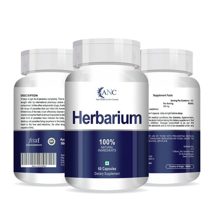 ANC Herbarium 500mg Support Supplements to Protects Liver, Heart, Lungs, Stomach
