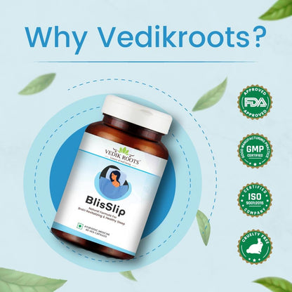 Vedikroots BlisSlip | Promotes Restful Sleep | Natural Sleep Support Su- image 2