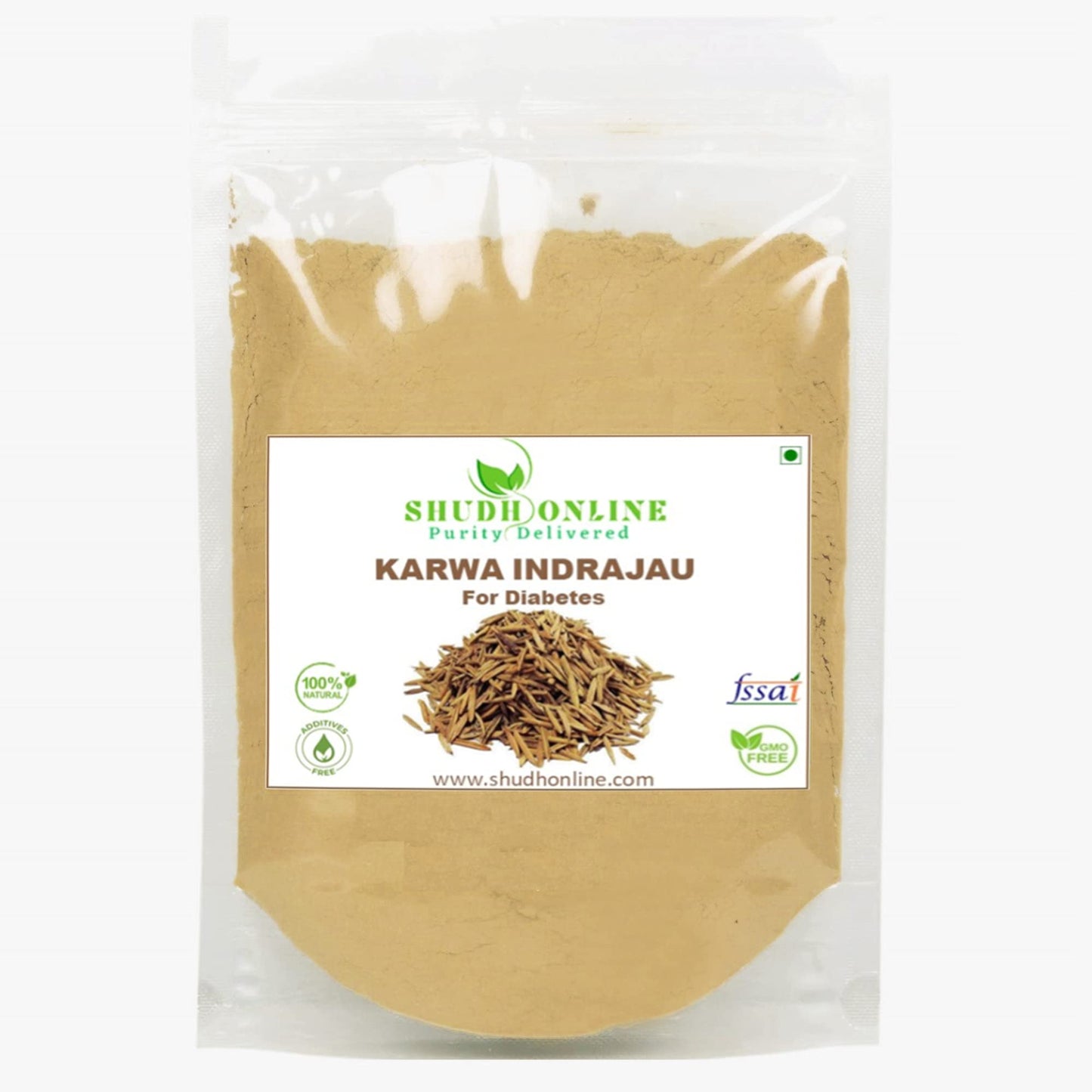 Shudh Online Karva Indrajau Powder, Indrajao, Indrajav for Diabetes (100 grams),