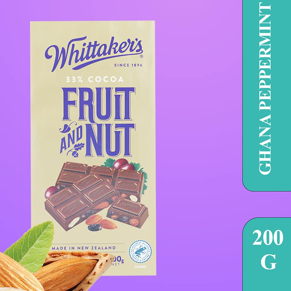 Whittakers Fruit N Nut Block 200g, 200 g