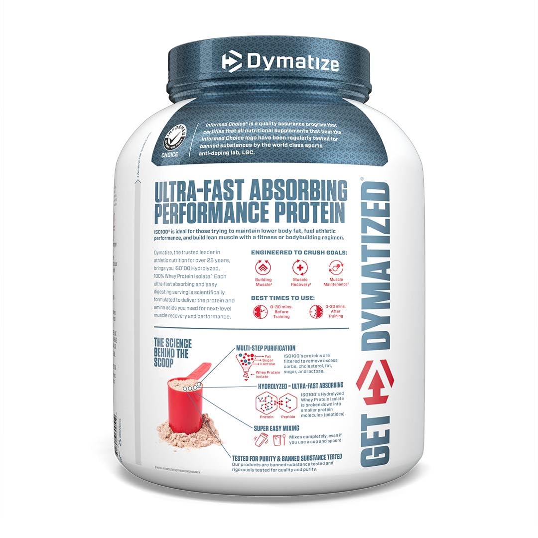 Dymatize Nutrition ISO100 Hydrolyzed Whey Protein Isolate | Fast-Digest- image 8