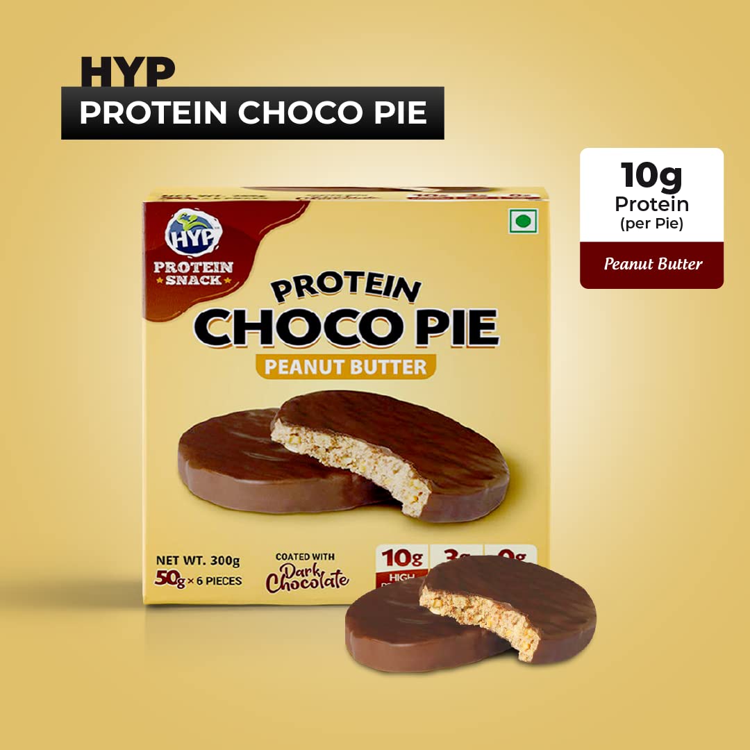 HYP - Protein Choco Pie, Peanut Butter (6x50g) | 10g Protein per Choco- image 6