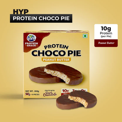 HYP - Protein Choco Pie, Peanut Butter (6x50g) | 10g Protein per Choco- image 6