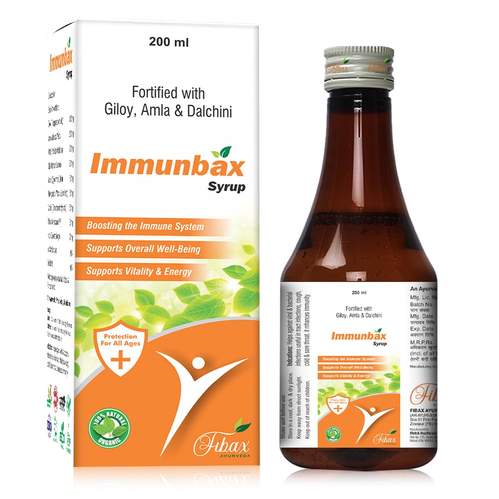 Immunbax Immunity Booster Syrup 200ml – With Power of Giloy, Ashwagandha and Tulsi