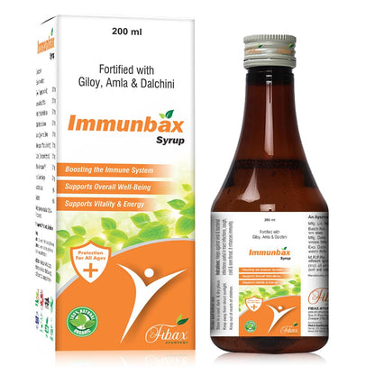 Immunbax Immunity Booster Syrup 200ml – With Power of Giloy, Ashwagandha and Tulsi