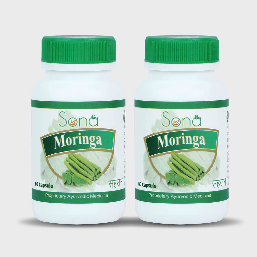 SONA HEALTH CARE MORINGA CAPSULES- 60 CAPSULES (Pack of 2)