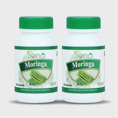 SONA HEALTH CARE MORINGA CAPSULES- 60 CAPSULES (Pack of 2)