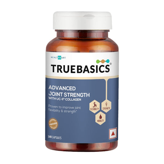 TrueBasics Advanced Joint Strength with UC-II Collagen 40mg (30 Capsules) | With Clinically Researched Ingredient | For Joint Strength, Flexibility and Mobility