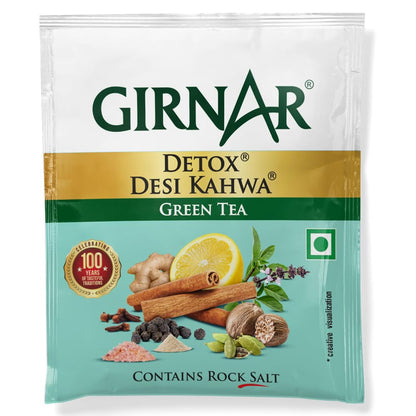 Girnar Detox Green Tea (Desi Kahwa) (100 Tea Bags)