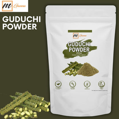 mGanna Guduchi Powder/Giloy Powder/Tinospora Cordifolia for Skin and Health Care 227gm / 0.5lbs