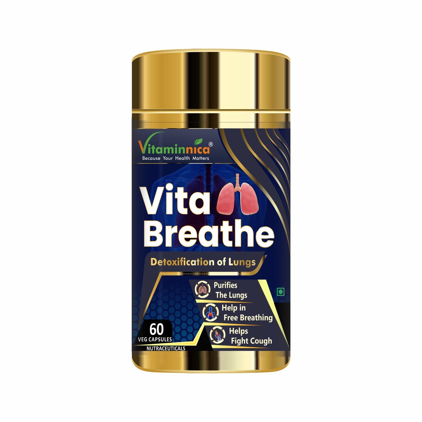 Vitaminnica Biotin + Vita Breathe Combo – 120 Capsules