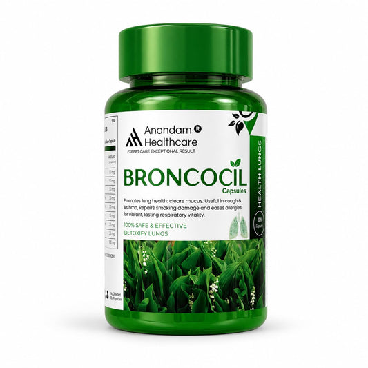 Lung Detox & Cleanse Capsules for Smokers & Pollution | Ayurvedic Respiratory & Breathing Support Supplement | Mucus & Airway Cleansing | Daily Lung Health Detox from Within | Broncocil for Men & Women