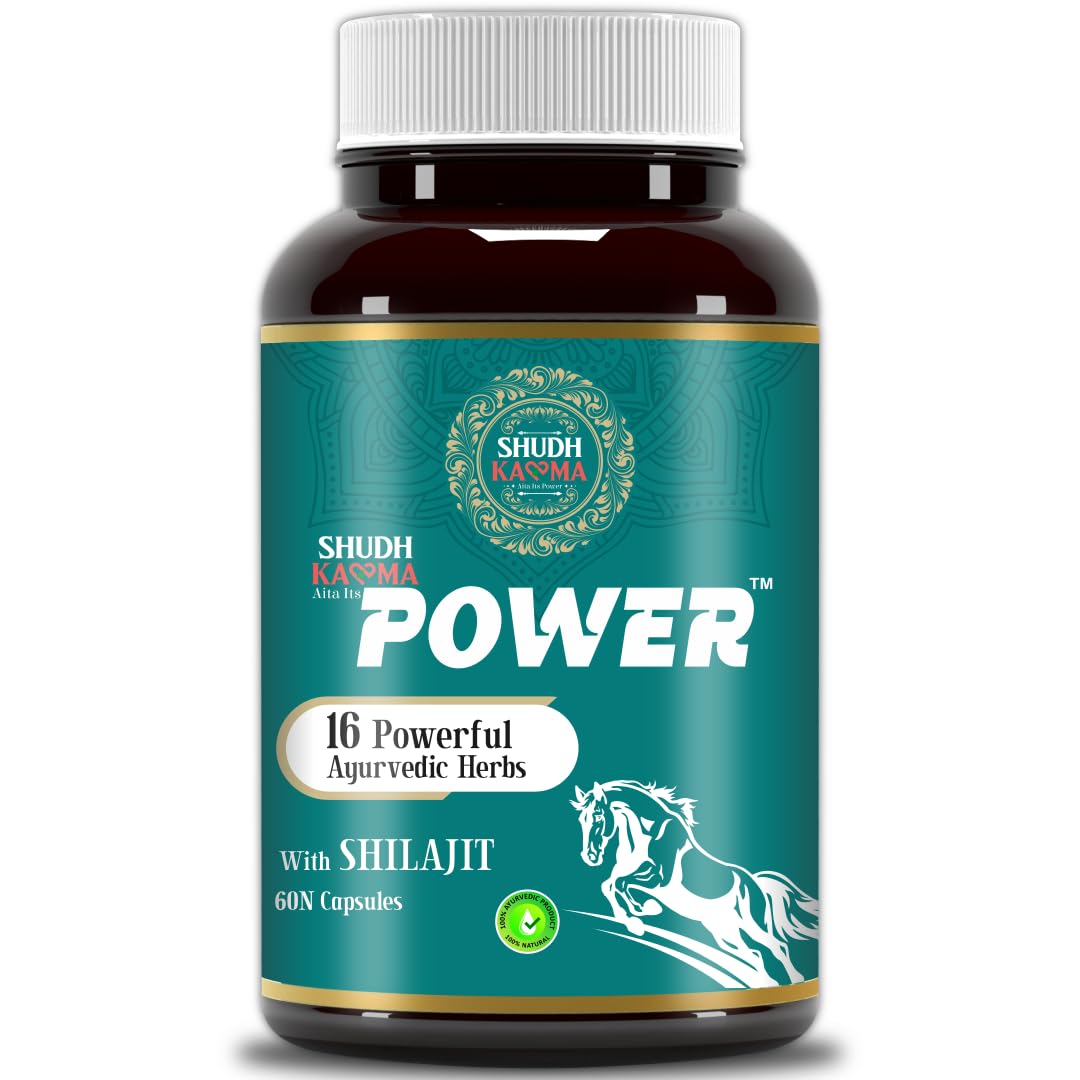 Shudh Kaama Power with Original Shilajit, Gokhru, Ashwagandha & Safed Musli for
