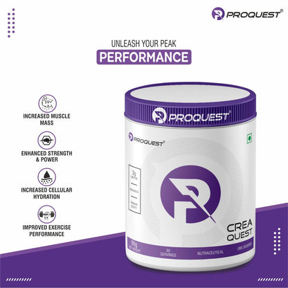 Proquest Power Mass Gainer Chocolate 907g + Creatine 90g + Free Shaker Combo | 546 kcal, 17g Protein, Digezyme® & Probiotics | Muscle Gain & Recovery Support