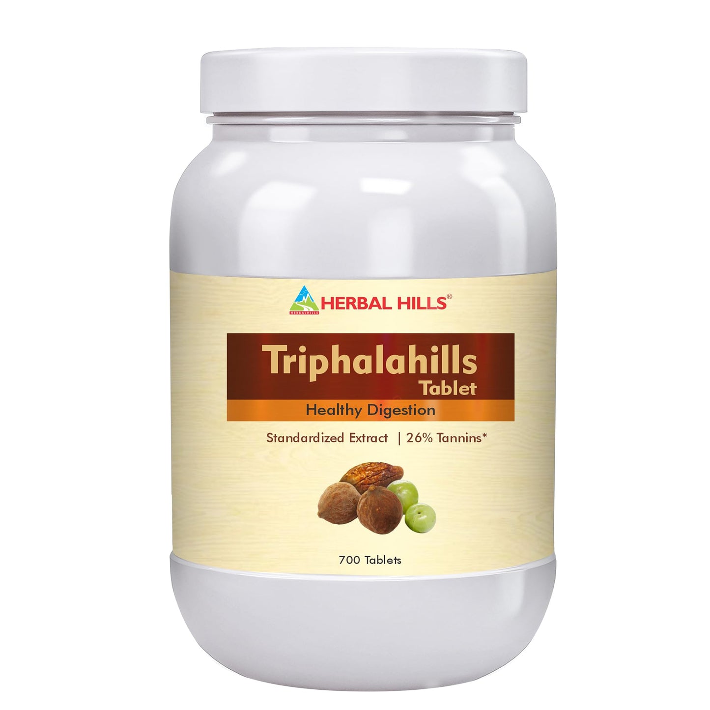 Herbal Hills Triphala Tablets, (700 Tablets Pack) | Supports Healthy Digestion &