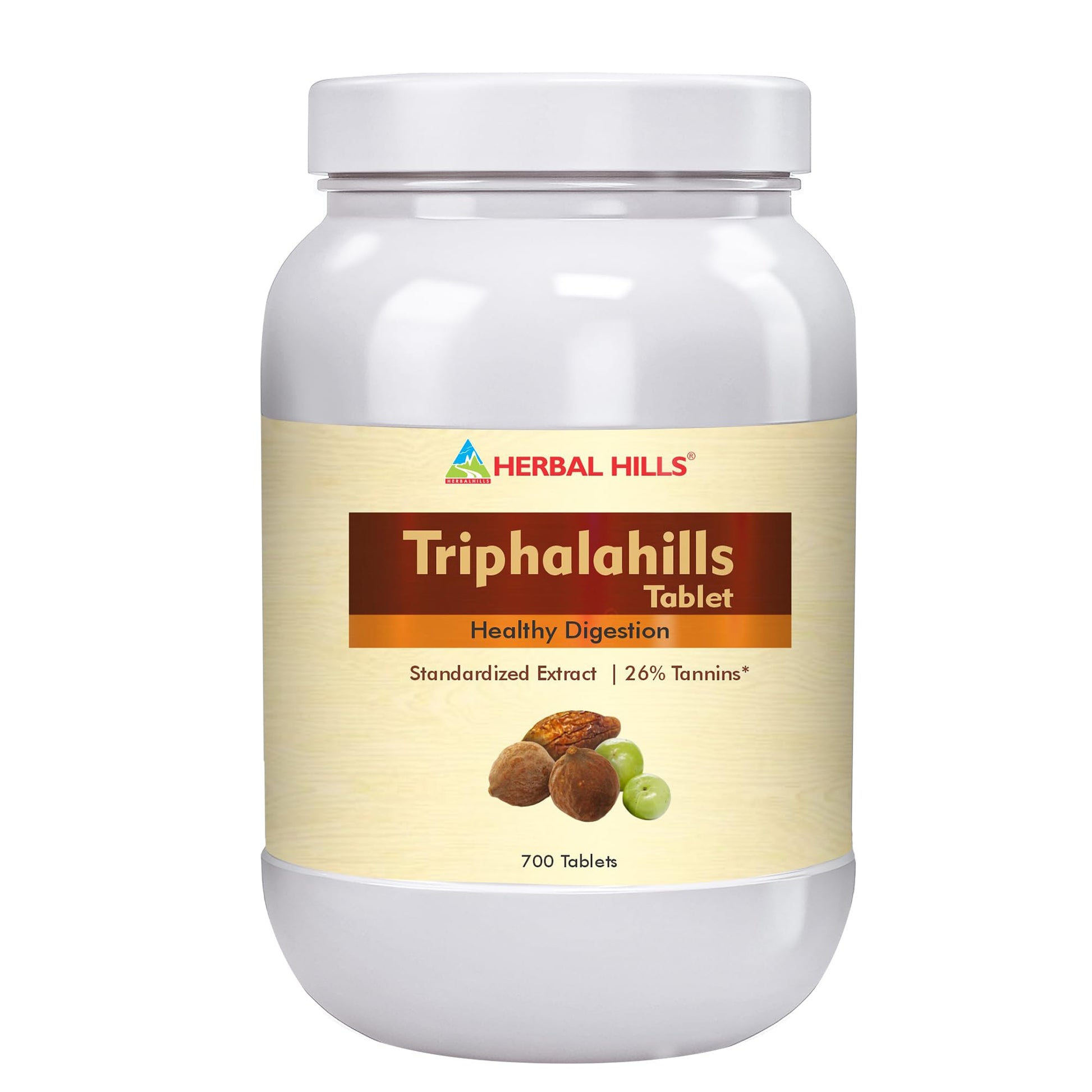 Herbal Hills Triphala Tablets, (700 Tablets Pack) | Supports Healthy Digestion &